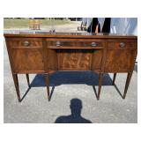 SOLID MAHOGANY HEPPLEWHITE SIDEBOARD