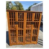 ARTS & CRAFTS STYLE 4 DOOR BOOKCASE
