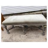 PAINT DECORATED ITALIAN STYLE BENCH