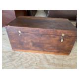 SOLID WALNUT DOVETAILED BLANKET BOX