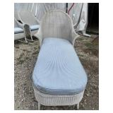 ANTIQUE WICKER CHASE LOUNGE