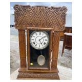 INGRAHAM OAK KITCHEN CLOCK