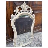 PAINT DECORATED CARVED MIRROR