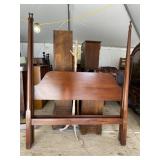 QUEEN SIZE SOLID MAHOGANY PENCIL POST BED