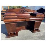 19TH CENTURY DOUBLE PEDESTAL RARE SIDEBOARD