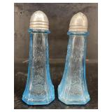 ANCHOR HOCKING RARE ORIGINAL BLUE MAYFAIR OPEN