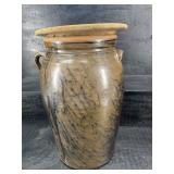 RARE O HENRY POTTERY LARGE 5 GALLON CHURN