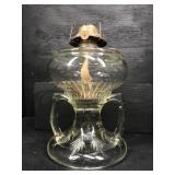 LARGE RARE DOUBLE HANDLED PENNSYLVANIA OIL LAMP