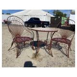 TILE TOP IRON BISTRO 3 PC SET