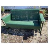 MIDCENTURY LARGE BASKET WEAVE GLIDER