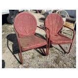 PR OF MIDCENTURY SPRING CHAIRS