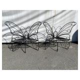 PR OF IRON BUTTERFLY CHAIRS