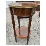 FRENCH INLAID ROUND TABLE