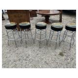 SET OF 5 CHROME TEXAS HOLD EM