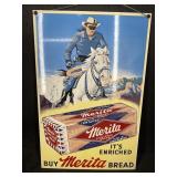 MERITA BREAD LONE RANGER PORCELAIN FRONT SIGN