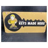 DOUBLE SIDED KEYS MADE SIGN