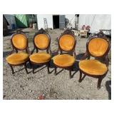 SET OF 4 CAMEO BACK VICTORIAN CHAIRS