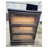 MAHOGANY GLOBE WERNICKE 3 STACKING BOOKCASE