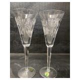 WATERFORD MILLENIUM HAPPINESS CHAMPAGNE FLUTES 2