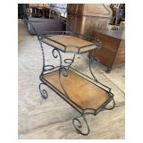 IRON AND OAK TEA CART