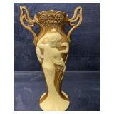 VINTAGE GREEK GODESS 2 HANDLE VASE
