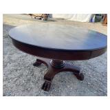 SOLID MAHOGANY ROUND DINING TABLE