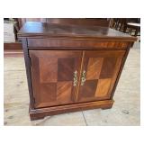 CHERRY 2 DOOR BANDED INLAID CABINET