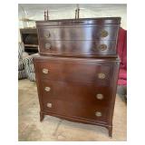 MAHOGANY CHEST ON CHEST