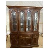 CHERRY LARGE 2 PC CHINA CLOSET