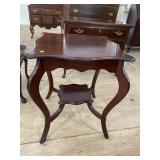 MAHOGANY SHAPED CENTER TABLE