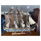 WOOD CARVED SHIP 