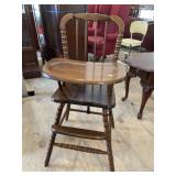 MODERN WOOD HIGH CHAIR