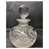 ANTIQUE ABP CUT GLASS CRUET SMALL DECANTER