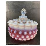 ANTIQUE HOBBS BROCKUNIER CRANBERRY OPALESCENT