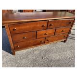 MODERN CHERRY 7 DRAWER DRESSER