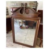 CHERRY BROKEN ARCH TOP MIRROR