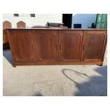 LARGE CHERRY 4 DOOR CREDENZA