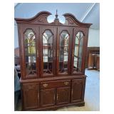 CHERRY FINISH 2 PC CHINA CLOSET
