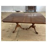 CHERRY BANDED TOP DINING ROOM TABLE