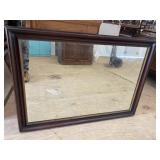 MAHOGANY FRAME MIRROR
