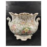 LARGE FLORAL CHAMBER POT