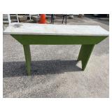 PRIMITIVE PAINTED WATER BENCH