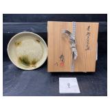 VINTAGE JAPANESE POTTERY PLATE IN BOX