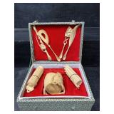 VINTAGE ORIENTAL WOODEN SET IN BOX