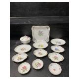 ANTIQUE 13 PIECE MEISSEN PORCELAIN LOT