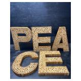 HANDMADE PEACE LETTERS CORK ART