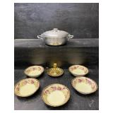 ALUMINUM SERVING BOWL PORCELAIN BOWLS AND