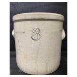 ANTIQUE 3 GALLON CROCK