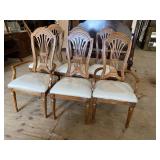 SET OF 6 OAK THOMASVILLE CHAIRS