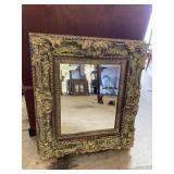 LARGE ORNATE GOLD BEVELED MIRROR